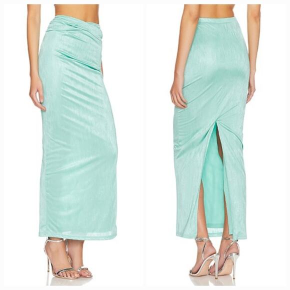 superdown Dresses & Skirts - Superdown Joana Maxi Skirt Set in Teal XXS